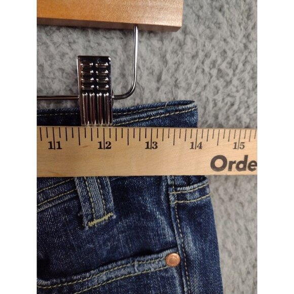 Miss Me NEW Boyfriend Dark Wash Mid Rise Distressed Crop Jeans Women's Size‎ 26 - Picture 8 of 13